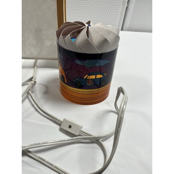 Vtg Magic Spinning Lamp Groovy Car Flowers Night Light 1998 🚗 - Picture 5 of 11
